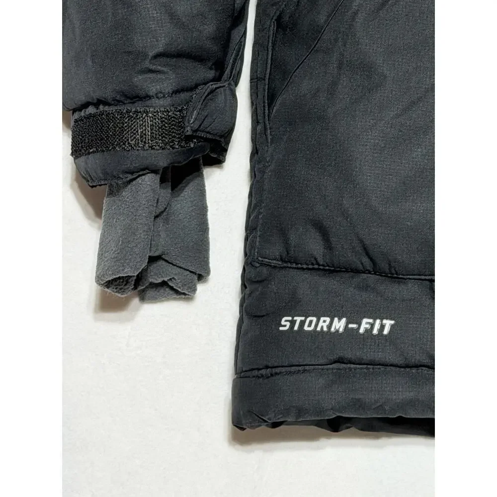 Nike Alliance II Training Parka Mens Small Black Storm Fit Puffer Coat Hooded